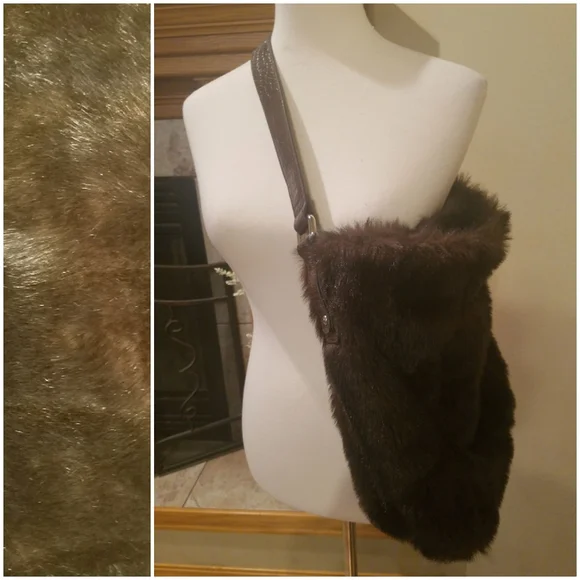Fab Boho Faux Fur Bag - Picture 2 of 3
